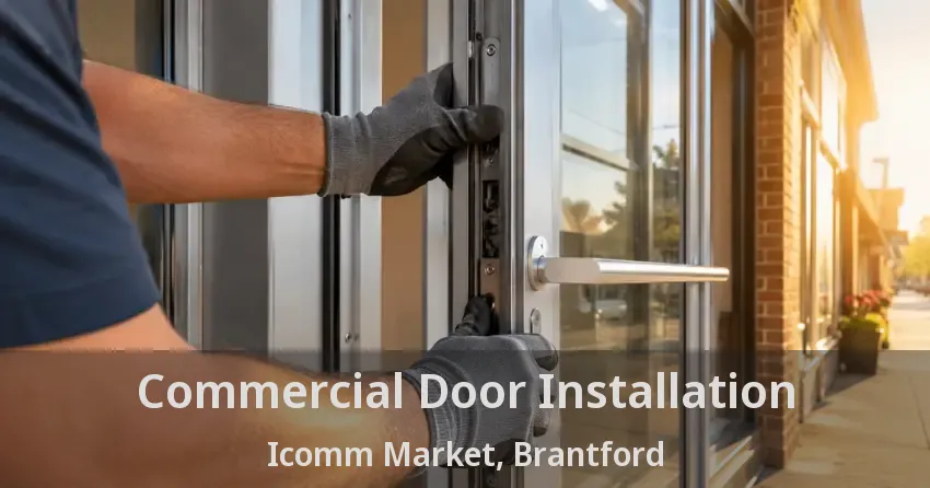 Commercial Door Installation Icomm Market, Brantford - ON