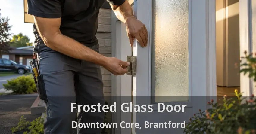 Frosted Glass Door Downtown Core, Brantford - ON
