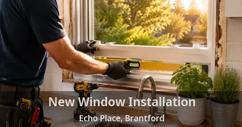 New Window Installation Echo Place, Brantford - ON