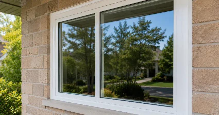 technician installing new insulated glass unit in window frame in Empire, Brantford